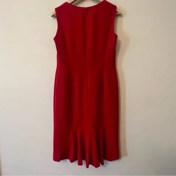 Jones New York Size 4 Sleeveless Red Dress - Picture 4 of 6